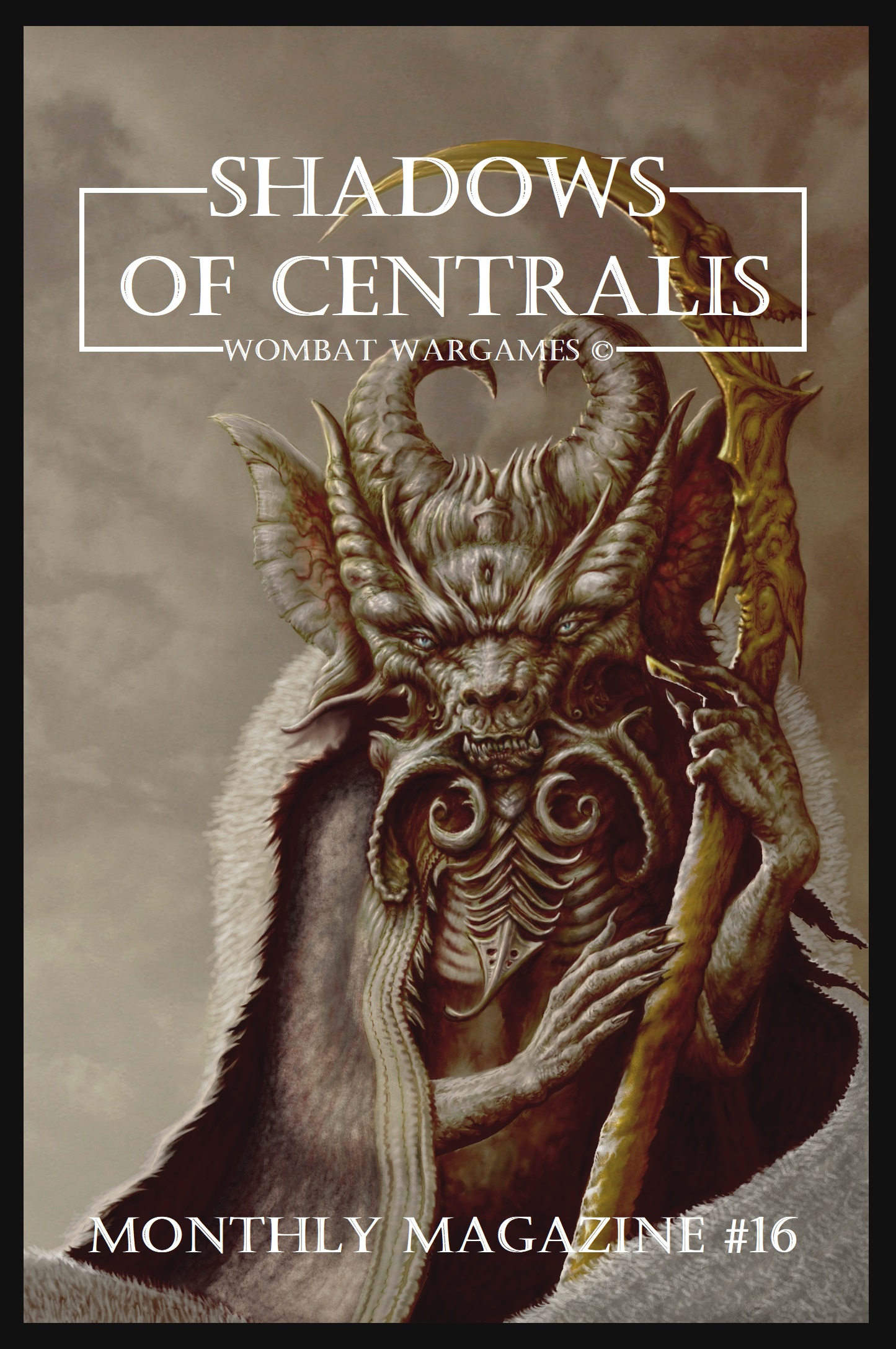 Shadows of Centralis Monthly Magazine #16 (July 2023) by Wombat Wargames